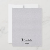 Roter Glitzer Liebe Valentinstag Fotokarte Feiertagskarte (Rückseite)