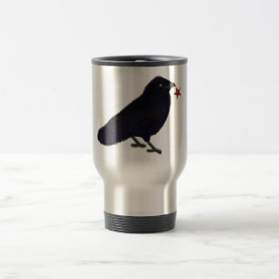 Roter Glitzer mit Charme Reisebecher