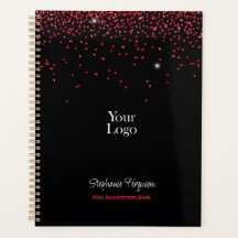 Roter Glitzer mit schwarzem Hintergrund