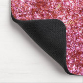 Roter Glitzer Mousepad (Ecke)