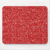 Roter Glitzer Mousepad (Vorne)