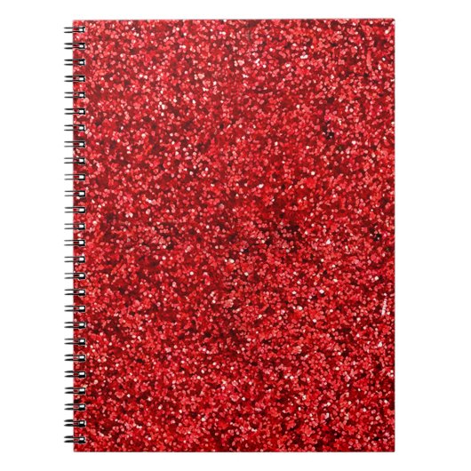 Roter Glitzer Notizblock (Vorderseite)