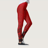 Roter Glitzer Ombre Leggings (Rechts)