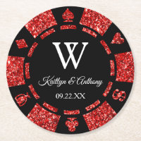 Roter Glitzer Poker Casino