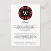 Roter Glitzer Poker Chip Casino - Südtirol Begleitkarte (Vorderseite)