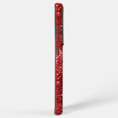 Roter Glitzer Samsung Galaxy Hülle (Rechte Seite)