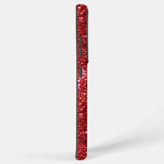 Roter Glitzer Samsung Galaxy Hülle (Rechte Seite)