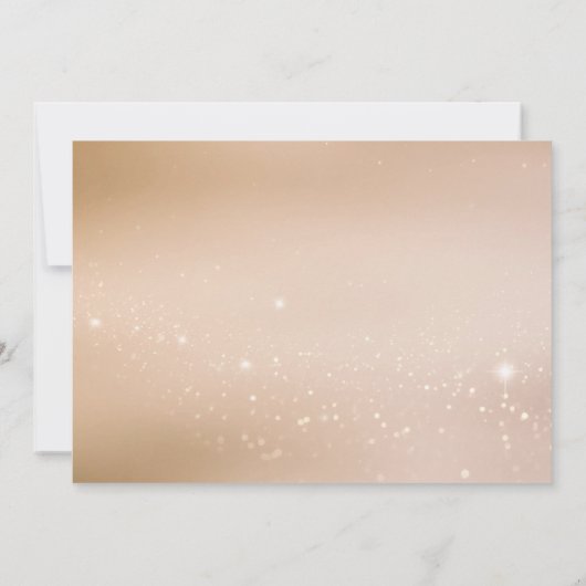 Roter Glitzer Script Neujahrsfeier Einladung (Rückseite)