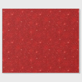 Roter Glitzer Shimmer Shiny Weihnachten Geschenkpapier (Flach)