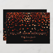 Roter Glitzer sind Sie meine Einladung (Vorne/Hinten)