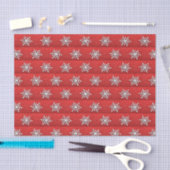 Roter Glitzer Snowflake Seidenpapier (Handwerk)