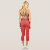 Roter Glitzer, Sparkle, Hintergrund des Glitzer Capri Leggings (Rückseite)
