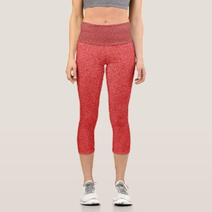 Roter Glitzer, Sparkle, Hintergrund des Glitzer Capri Leggings