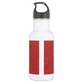 Roter Glitzer, Sparkle, Hintergrund des Glitzer Edelstahlflasche (Rückseite)