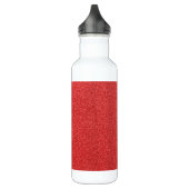 Roter Glitzer, Sparkle, Hintergrund des Glitzer Edelstahlflasche (Links)