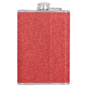 Roter Glitzer, Sparkle, Hintergrund des Glitzer Flachmann (Rückseite)