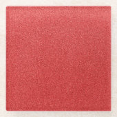 Roter Glitzer, Sparkle, Hintergrund des Glitzer Glasuntersetzer (Vorderseite)