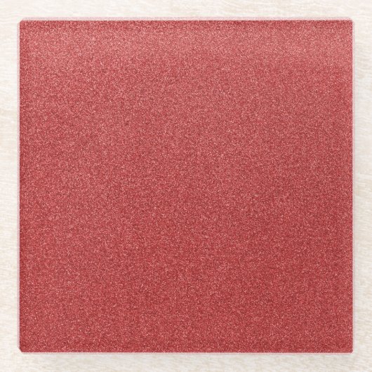 Roter Glitzer, Sparkle, Hintergrund des Glitzer Glasuntersetzer (Vorderseite)