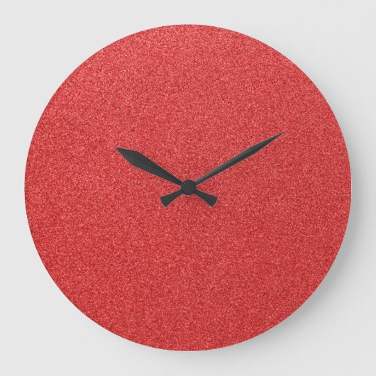 Roter Glitzer, Sparkle, Hintergrund des Glitzer Große Wanduhr (Vorderseite)