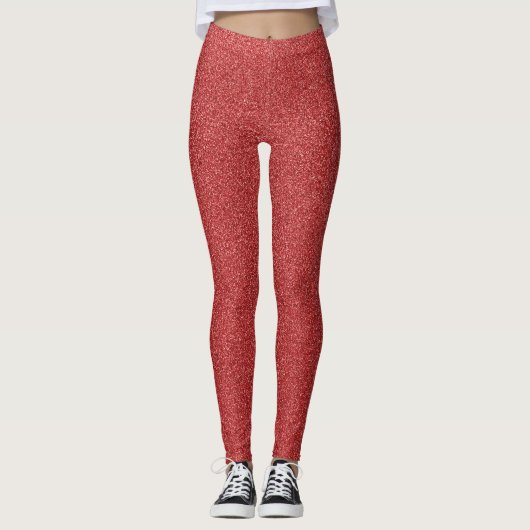 Roter Glitzer, Sparkle, Hintergrund des Glitzer Leggings (Vorderseite)