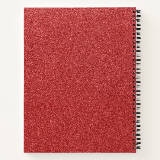 Roter Glitzer, Sparkle, Hintergrund des Glitzer Notizblock (Rückseite)