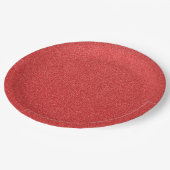 Roter Glitzer, Sparkle, Hintergrund des Glitzer Pappteller (Schrägansicht)