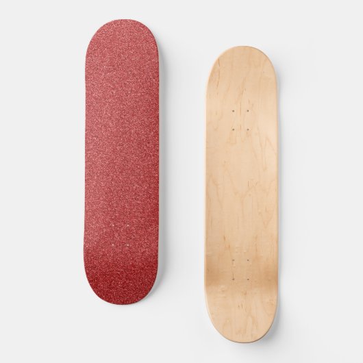 Roter Glitzer, Sparkle, Hintergrund des Glitzer Skateboard (Vorderseite)