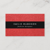 Roter Glitzer, Sparkle, Hintergrund des Glitzer Visitenkarte (Vorderseite)