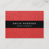 Roter Glitzer, Sparkle, Hintergrund des Glitzer Visitenkarte (Vorderseite)