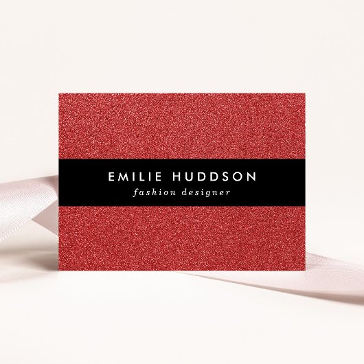 Roter Glitzer, Sparkle, Hintergrund des Glitzer Visitenkarte