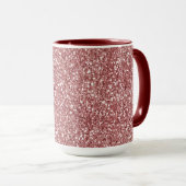 Roter Glitzer Tasse (VorderseiteRechts)