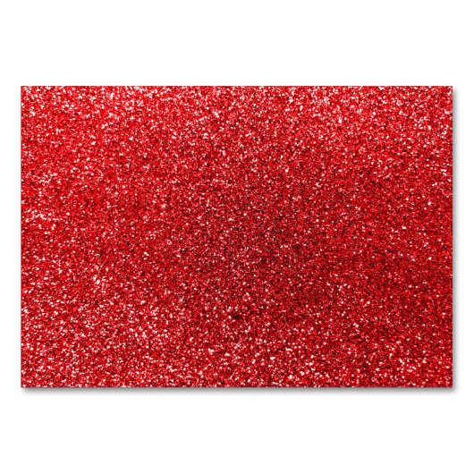 Roter Glitzer Tischnummer (Vorderseite)