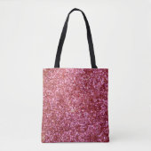 Roter Glitzer Tote Tasche (Vorderseite)
