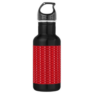 Roter Glitzer Trinkflasche