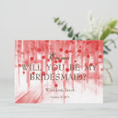 Roter Glitzer wird meine Einladung sein (Stehend Vorderseite)