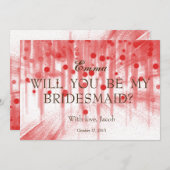 Roter Glitzer wird meine Einladung sein (Vorne/Hinten)