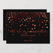 Roter Glitzer wird meine Einladung sein (Vorne/Hinten)