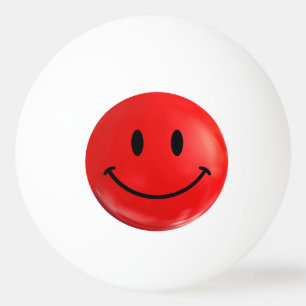 Roter glücklicher Klingeln Pong Ball Tischtennisball