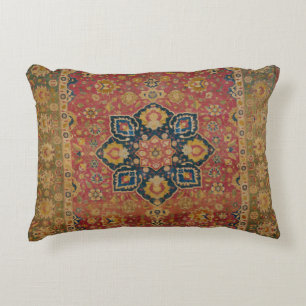 Roter Gold Kashan Teppich Perser Asiatisch Dekokissen
