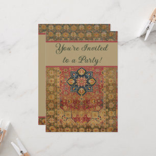 Roter Gold Kashan Teppich Perser Asiatisch Einladung