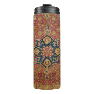Roter Gold Kashan Teppich Perser Asiatisch Thermosbecher