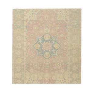 Roter Gold Kashan Teppich Persischer Asiatischer Notizblock