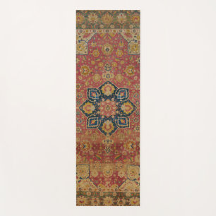Roter Gold Kashan Teppich Persischer Asiatischer Yogamatte