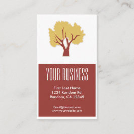 Roter Goldbaum, anpassbare Visitenkarten Visitenkarte
