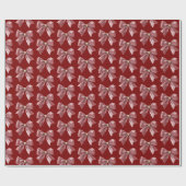 Roter Goldener Bogen Weihnachten Geschenkpapier (Flach)