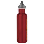 roter goldener Elefantdruck Waterbottle 24oz oder Edelstahlflasche (Links)