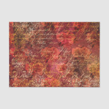 Roter Goldener Herbst-Ephemeren-Muster