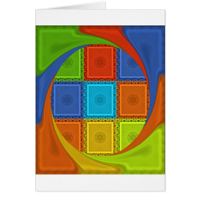 Roter goldener Quadrat (Vorne)