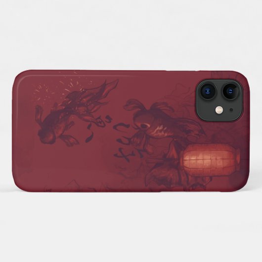 Roter Goldfisch und Laternenfisch Case-Mate iPhone Hülle (Rückseite (Horizontal))