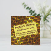 Roter Goldfleck, Kratzer, Gitter- oder Ziegeleffek Einladung (Stehend Vorderseite)